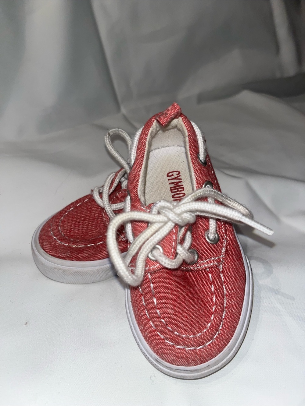 Gymboree Toddler Red Canvas Boat Shoes
